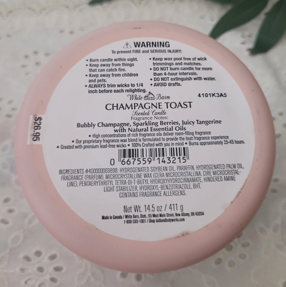 White Barn Pink Candle Champagne Toast - Picture 4 of 4